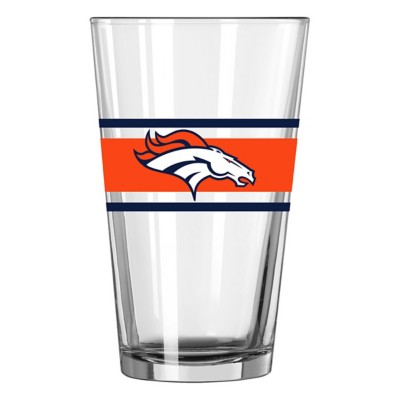 Logo Brands Denver Broncos 16oz. Stripe Pint Glass