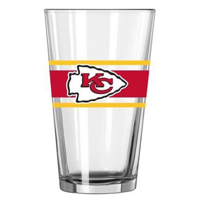Logo Brands Kansas City Chiefs Stripe Pint Glass