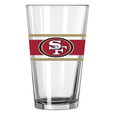 Logo Brands San Francisco 49ers 16oz. Stripe Pint Glass