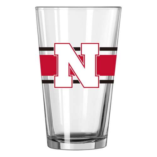 Logo Brands Nebraska Cornhuskers 16oz. Stripe Pint Glass