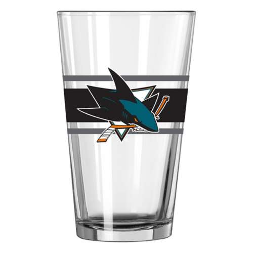 Logo Brands San Jose Sharks 16oz. Stripe Pint Glass