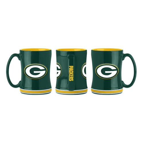 Logo Brands Green Bay Packers 15oz. Sculpted Relief Mug