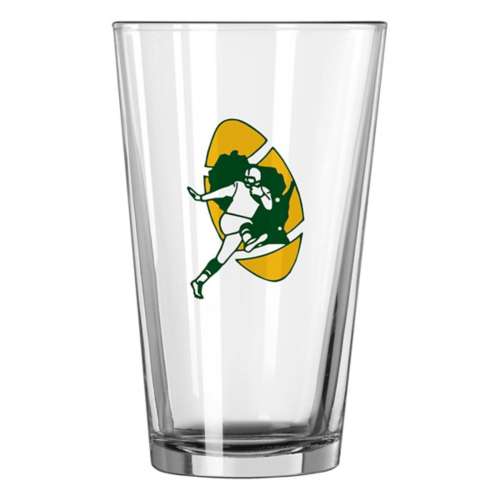 Logo Brands Green Bay Packers Retro 16oz. Gameday Glass