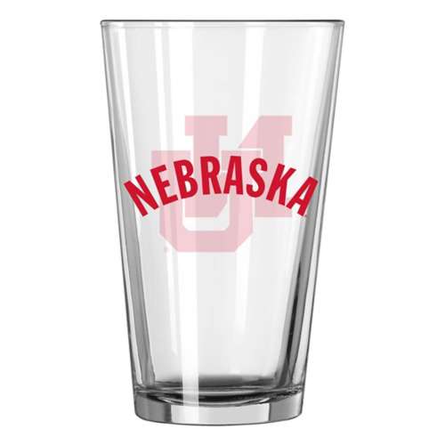 Logo Brands Nebraska Cornhuskers Retro 16oz. Gameday Glass
