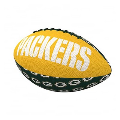 Logo Brands Green Bay Packers Mini Rubber Football