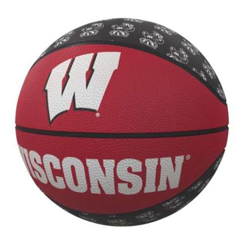 Logo Brands Wisconsin Badgers Mini Rubber Basketball