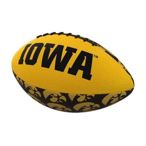 Logo Brands Iowa Hawkeyes Rubber Mini Football