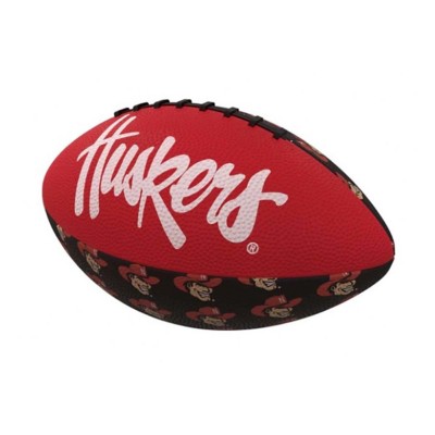 Logo Brands Nebraska Cornhuskers Mini Rubber Football