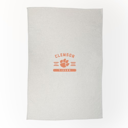 Logo Brands Clemson Tigers Sublimated Sweatshirt Blanket - Primary Image