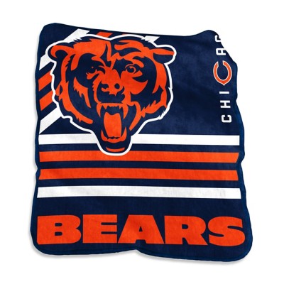 Logo Brands Chicago Bears Raschel Throw Blanket