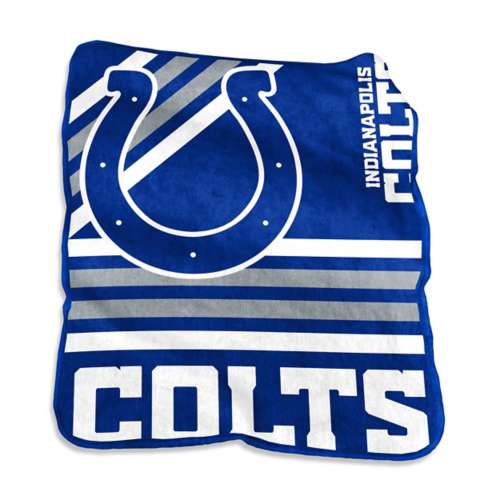 Logo Brands Indianapolis Colts Raschel Throw Blanket