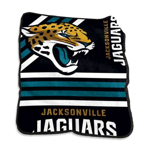 Logo Brands Jacksonville Jaguars Raschel Throw Blanket