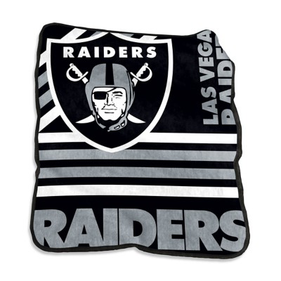 Logo Brands Las Vegas Raiders Raschel Blanket