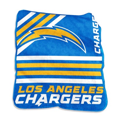 Logo Brands Los Angeles Chargers Raschel Blanket