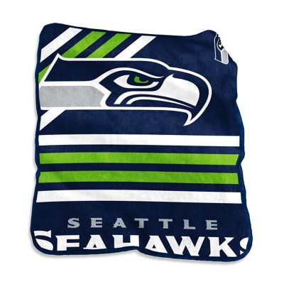 Logo Brands Seattle Seahawks Raschel Throw Blanket
