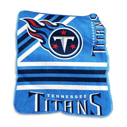 Logo Brands Tennessee Titans Raschel Throw Blanket