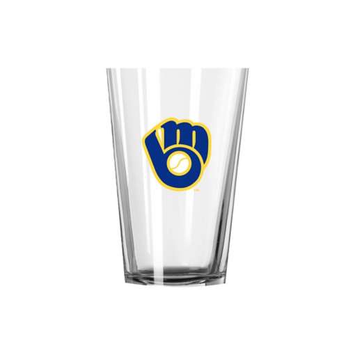 Logo Brands Milwaukee Brewers Gameday 16oz Glass