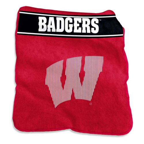 Logo Brands Wisconsin Badgers 60x80 Raschel Throw