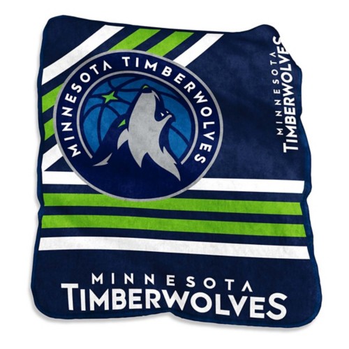 Logo Brands Minnesota Timberwolves 50x60 Raschel Throw