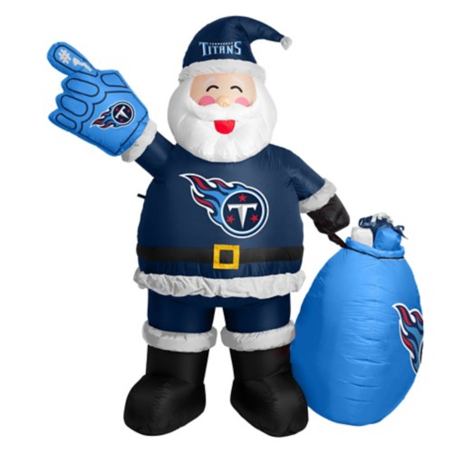 Logo Brands Tennessee Titans Inflatable Santa - Primary Image