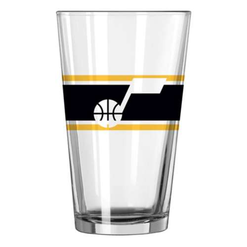 Logo Brands Utah Jazz 16oz Stripe Pint Glass