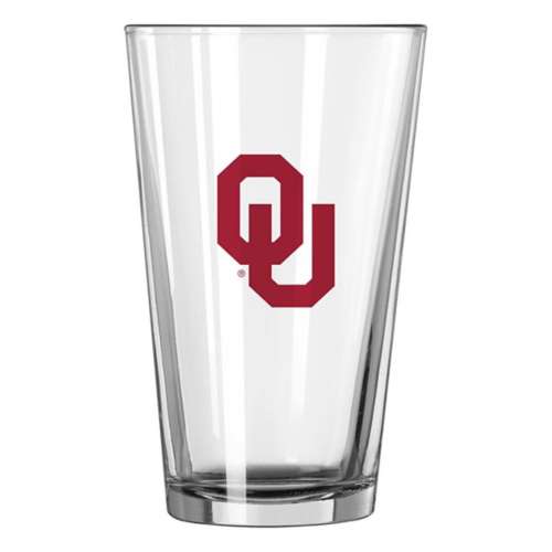 Logo Brands Oklahoma Sooners 16oz Gameday Pint Glass