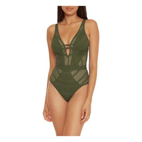 Women's Becca Color Play Plunge One Piece Swimsuit