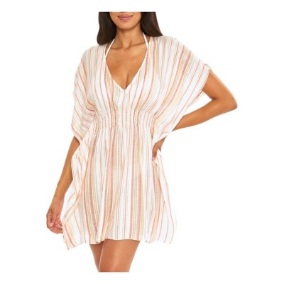 Becca Swim Radiance Woven Tunic Cover Up - White/Mul