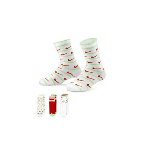 Kids' Nike Christmas 3 Pack Crew Socks
