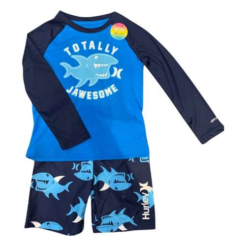 Toddler Boys' Hurley Jawsome Swim Set