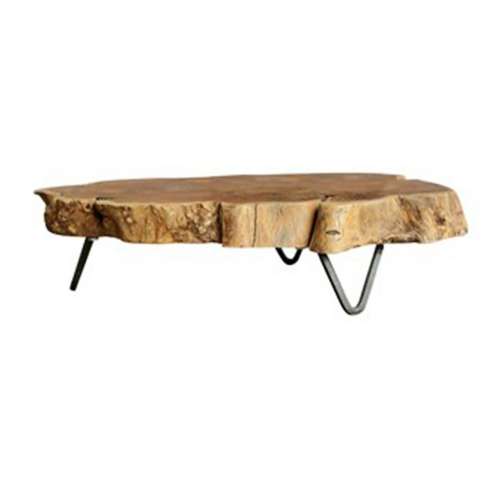 Creative Co-Op Madre De Cacao Raw Edged Wood Slab Tray
