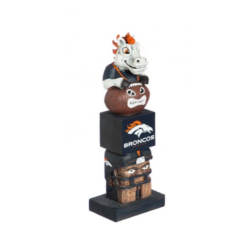 Evergreen Denver Broncos Tiki Totem 16" Garden Statue - Primary Image