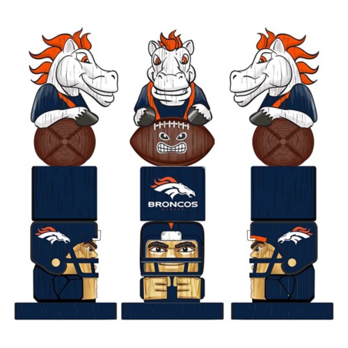 Evergreen Denver Broncos Tiki Totem 16" Garden Statue - Primary Image