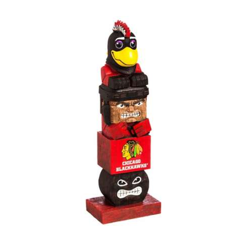 Evergreen Chicago Blackhawks Tiki Totem 16" Garden Statue