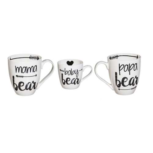 Evergreen Ceramic Cup O' Java Bear Family Gift Set