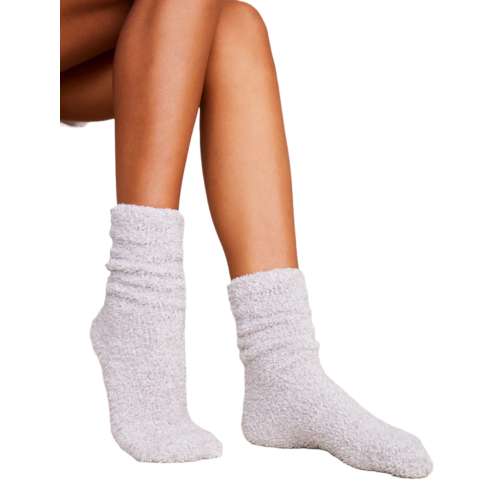 Barefoot Dreams Cozychic Women's Heathered Socks Dusty Rose/White - Small  Favors