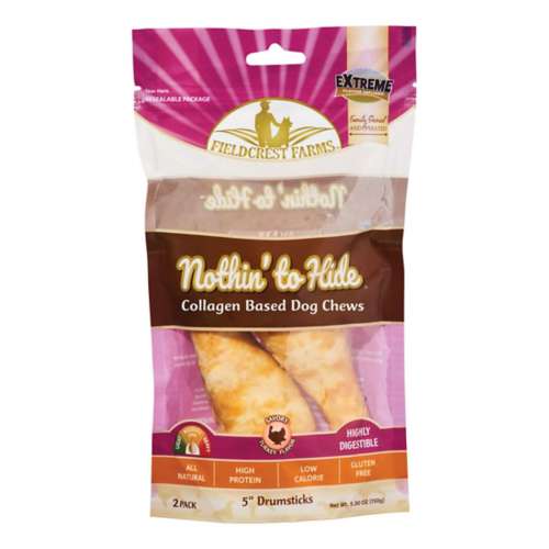 Nothin' to Hide 5" Drumsticks 2 Pack Dog Chews