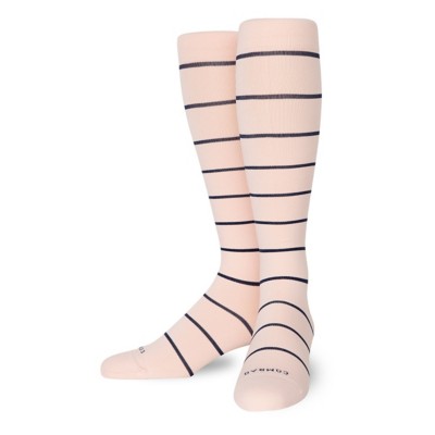 Adult Comrad Stripe Nylon Knee Knee High Socks