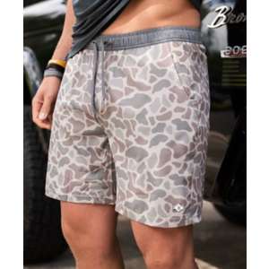 Athletic Short - Grizzly Grey - Classic Deer Camo Liner – BURLEBO