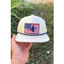 Men's Burlebo American Flag Duck Adjustable Hat