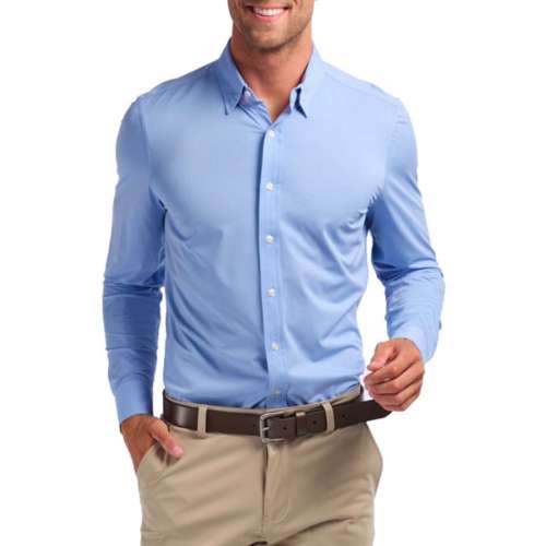 Men's Rhone Commuter Slim Fit Long Sleeve Smiley Up Shirt
