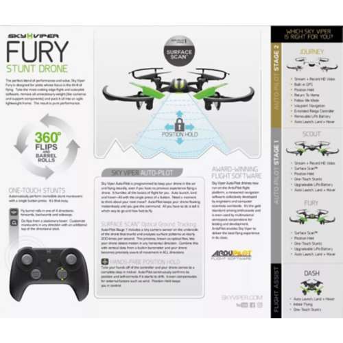 Sky viper fury stunt drone with surface scan hot sale reviews