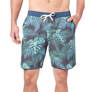 Reel Legends Mens 7in Hawaiian Ocean Scales Swim Shorts - Turquoise - X-Large