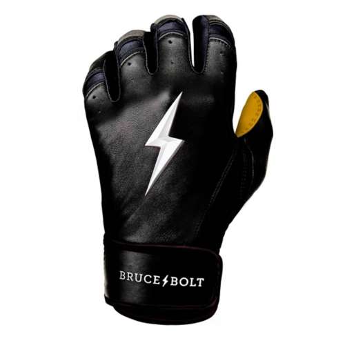 Kids Bruce Bolt Short Cuff Baseball Batting Gloves