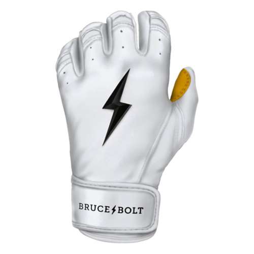 Team Issued Batting Gloves - Bruce Bolt - Blue, Orange and Grey