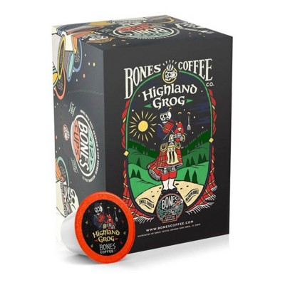 Bones Coffee Co. Highland Grog Cups 12 Count Coffee
