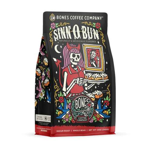 Bones Coffee Co. Sinn-O-Bun Whole Bean 12 oz Coffee