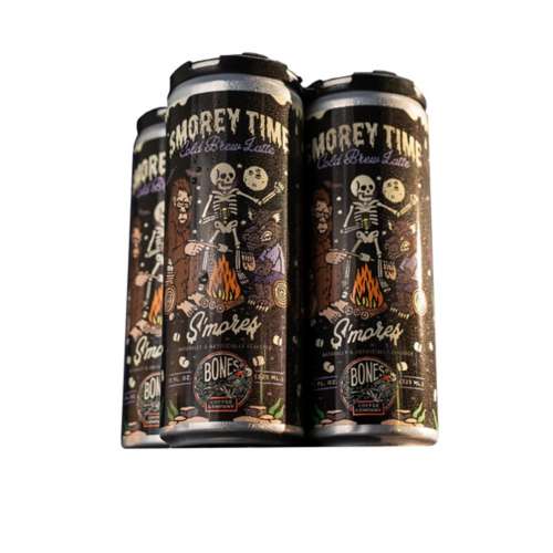 Bones Coffee Co. S'morey Time Cold Brew Lattee 4 pack Coffee