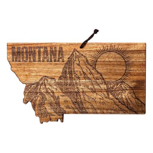 Totally Bamboo Rock and Branch Origins Series Montana Shaped Cutting Board