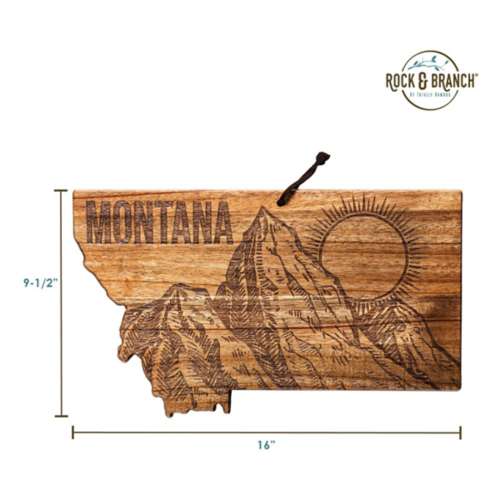 Totally Bamboo Rock and Branch Origins Series Montana Shaped Cutting Board